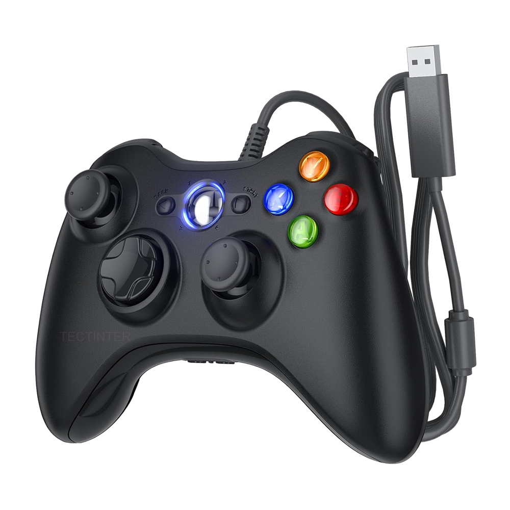Pc Gaming Emulator - Pengontrol Game berkabel USB, untuk Xbox360