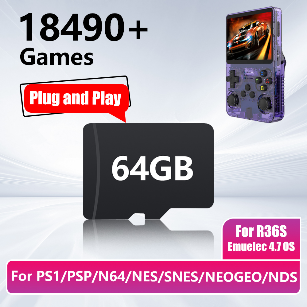 Pc Gaming Emulator - Kartu Game 64GB untuk Konsol Game