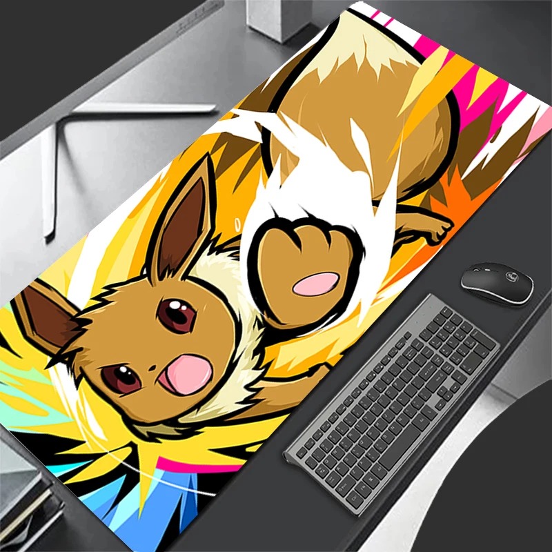 Pc Gaming Aesthetic - P-Pokemon Eevee Anime Gaming Mouse Pad,