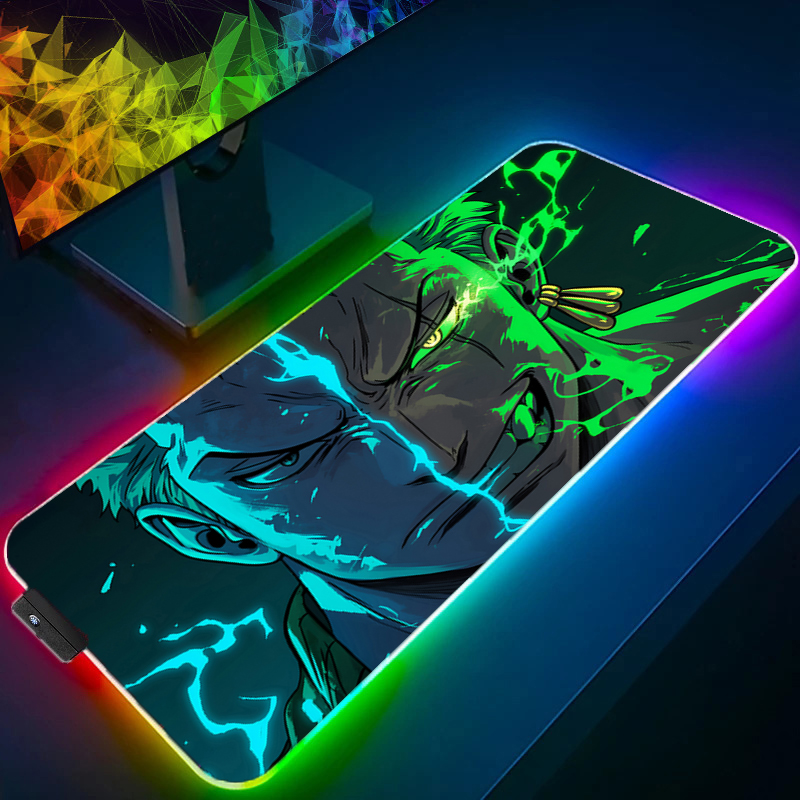 Pc Gaming Aesthetic - ONE PIECE Zoro Mouse Pad RGB