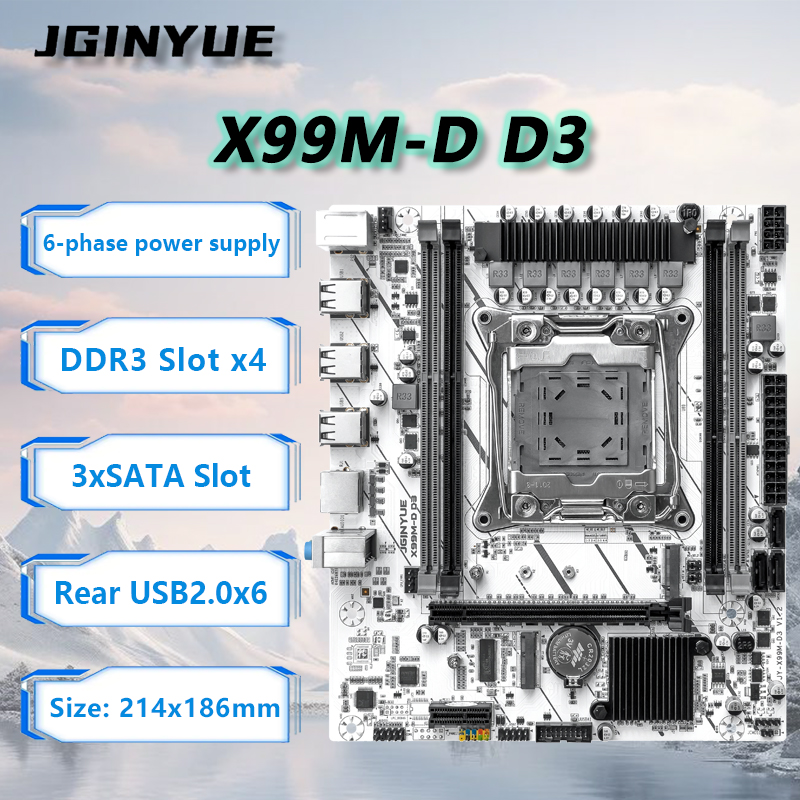 Pc Gaming Omen - JGINYUE X99 Motherboard LGA2011-3 M-ATX Mendukung