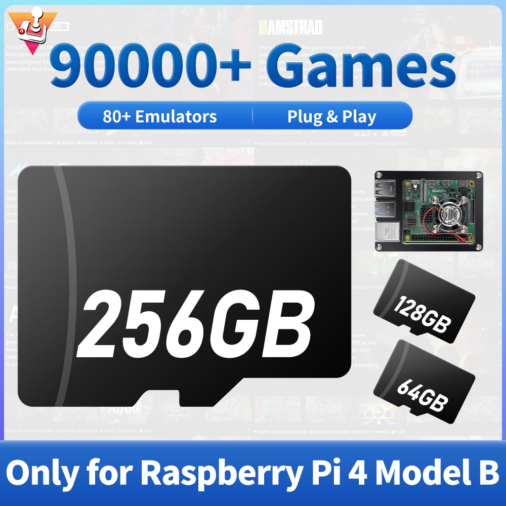 Pc Gaming Emulator - Kartu Game TF, Raspberry Pi 4B