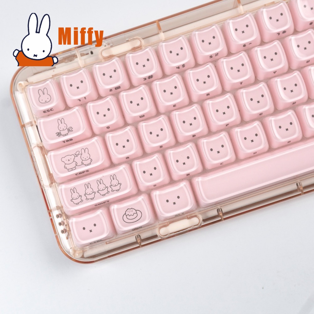 Kawaii Miffy Keycaps Penutup K - Pc Gaming Kawaii ulasan dan harga