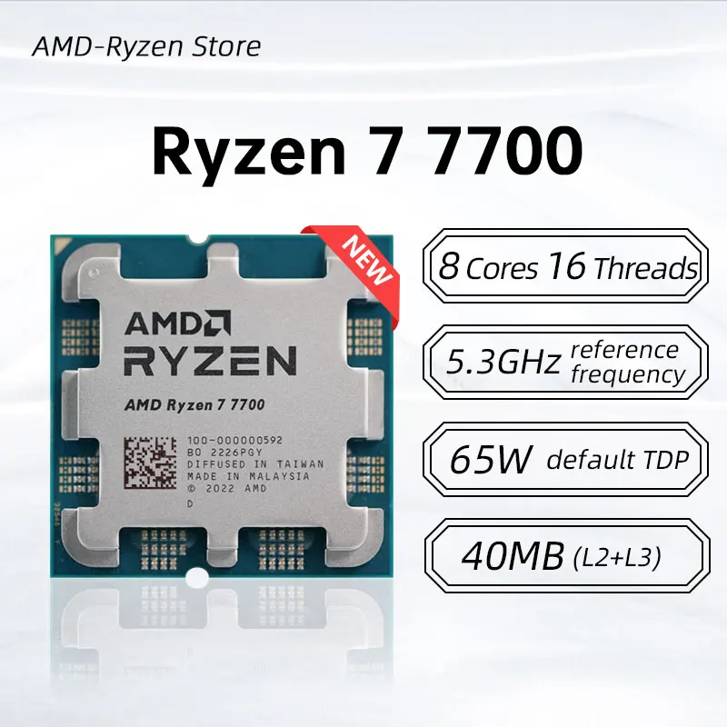 Prosesor AMD Ryzen 7 7700 Baru - Pc Gaming Cpu ulasan dan harga