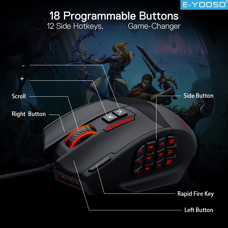 E-YOOSO Mouse Gaming Berkabel  - Mouse Bungee Holder ulasan dan harga