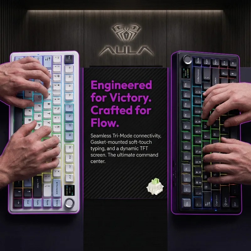 AULA F75 Max Mechanical Keyboa - Pc Gaming Keyboards ulasan dan harga