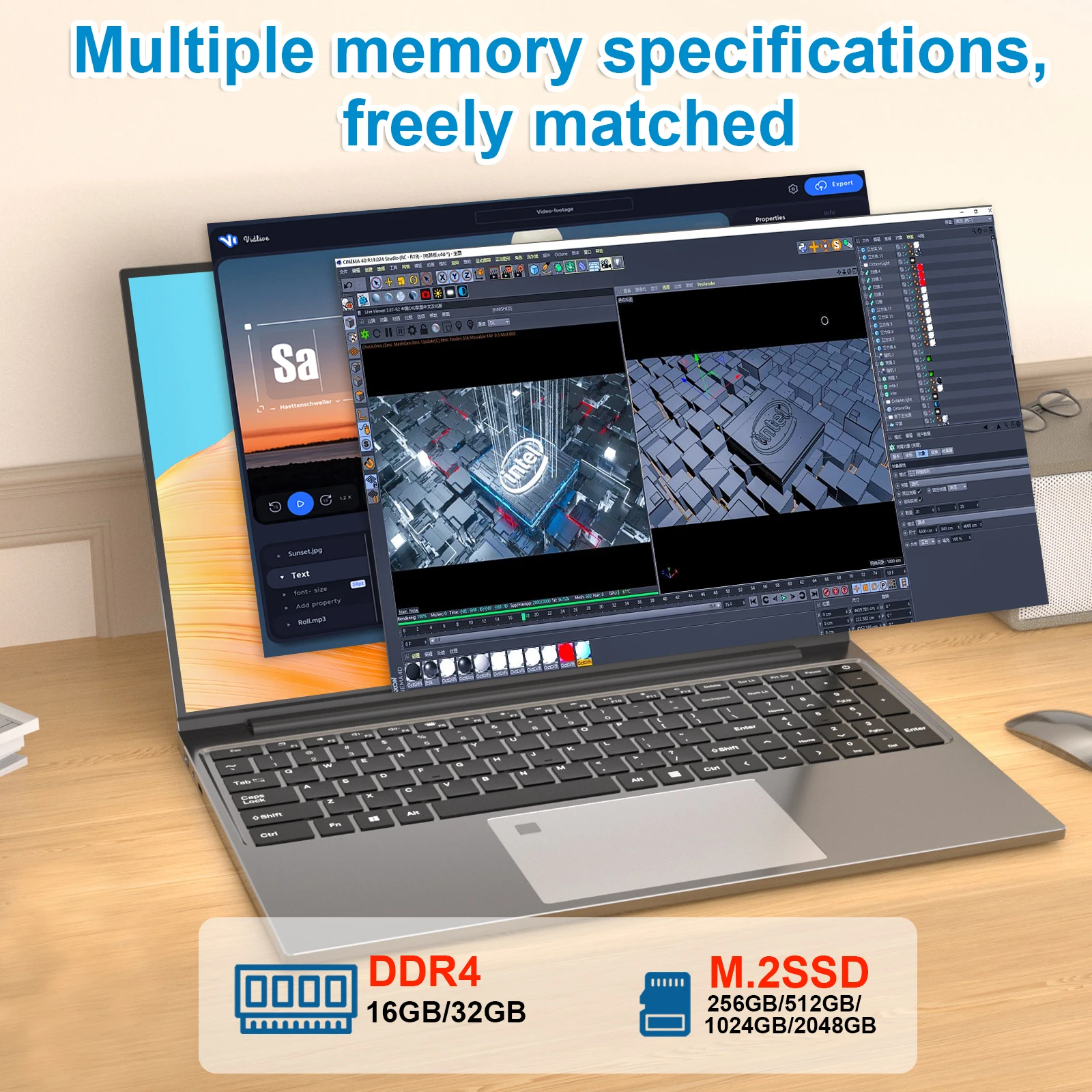 LENO Laptop Portabel 15.6