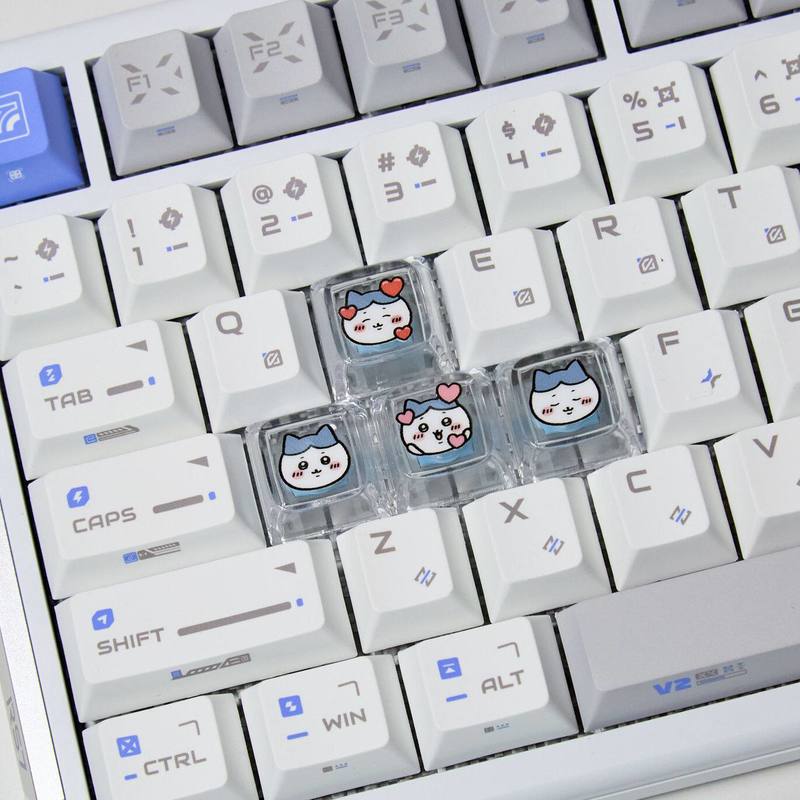 Chiikawa 4 Buah Keycap Transpa - Pc Gaming Aesthetic ulasan dan harga