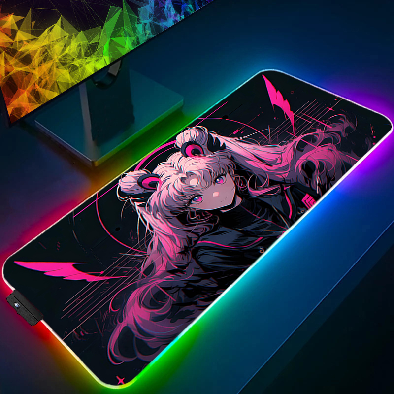 Alas Mouse RGB Besar untuk Gam - Pc Gaming Kawaii ulasan dan harga