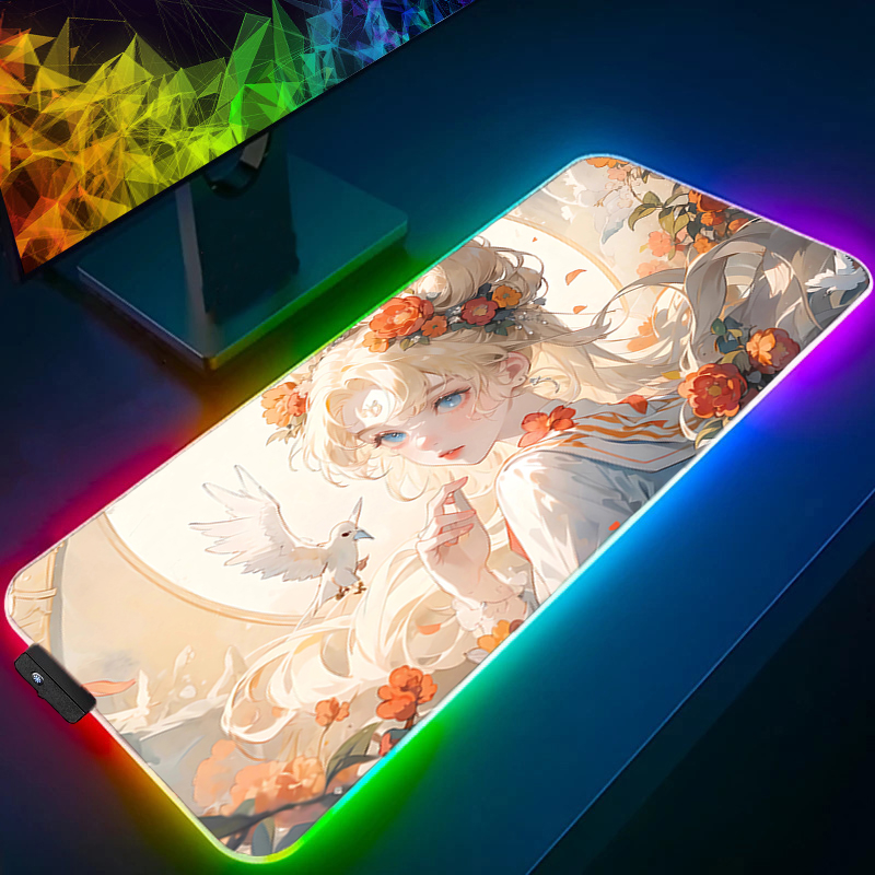 Alas Mouse RGB Besar untuk Gam - Pc Gaming Kawaii ulasan dan harga