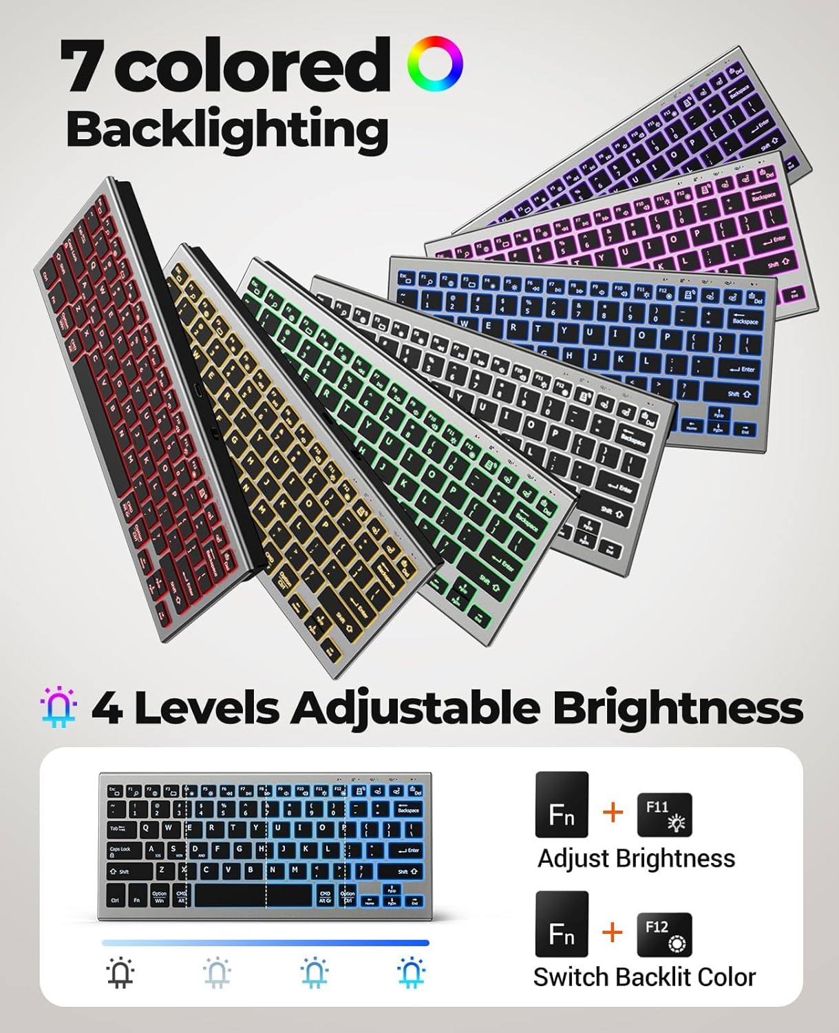 JOMAA Keyboard Nirkabel Blueto - Pc Gaming Windows 7 ulasan dan harga