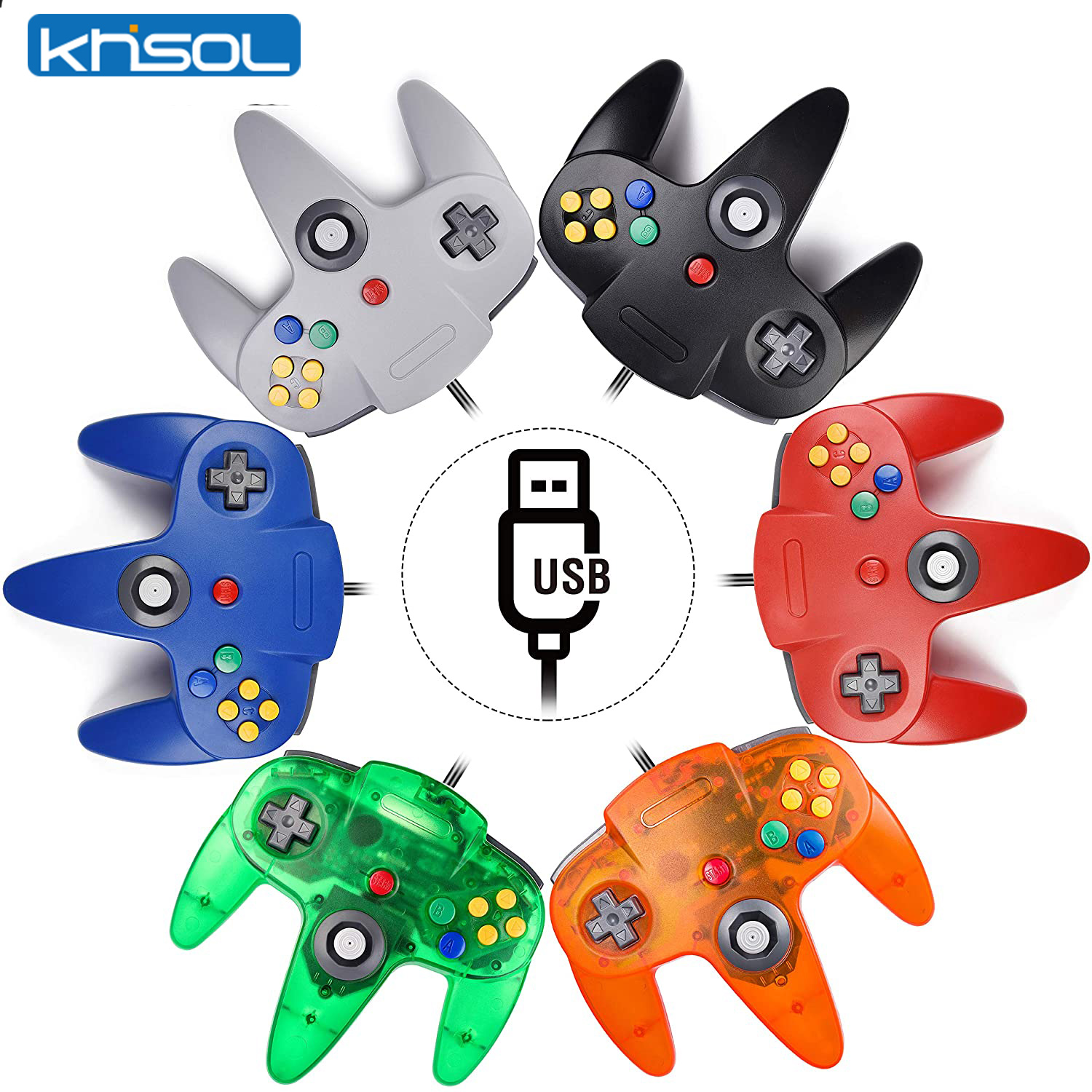N64 kontroler klasik berkabel  - Pc Gaming Emulator ulasan dan harga