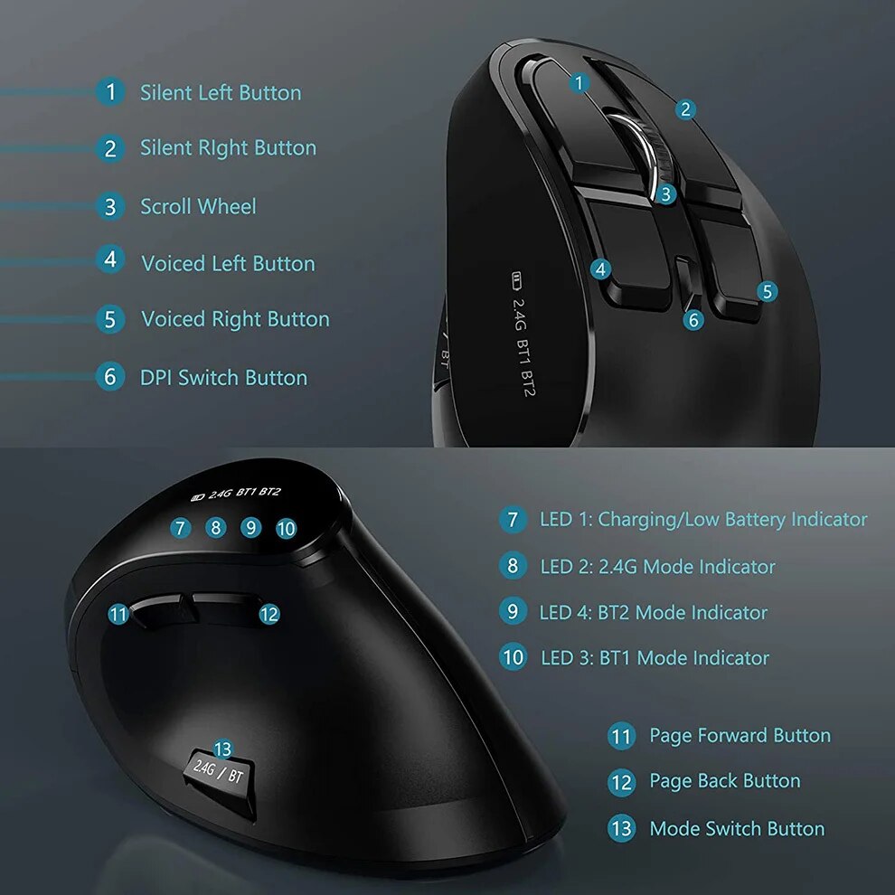 JOMAA Mouse Bluetooth 2.4G, ta - Pc Gaming Windows 7 ulasan dan harga