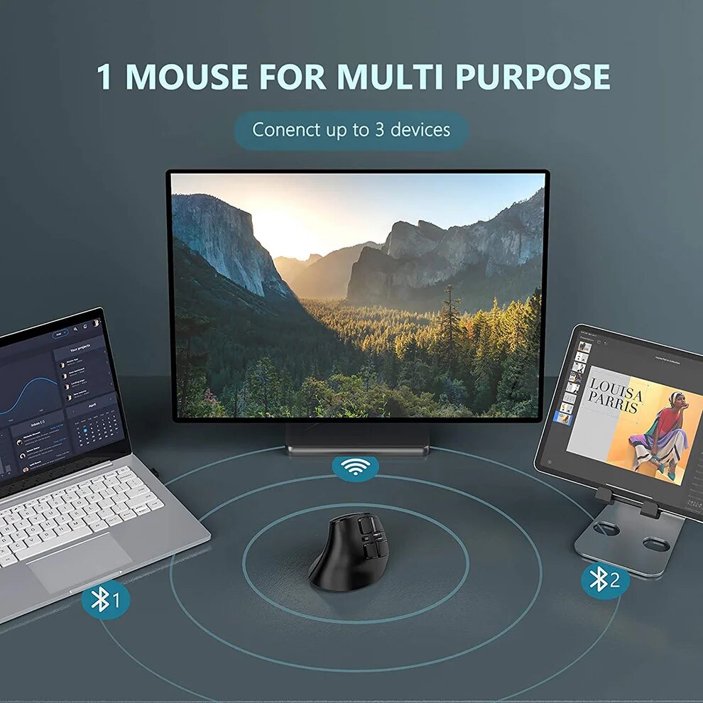 JOMAA Mouse Bluetooth 2.4G, ta - Pc Gaming Windows 7 ulasan dan harga